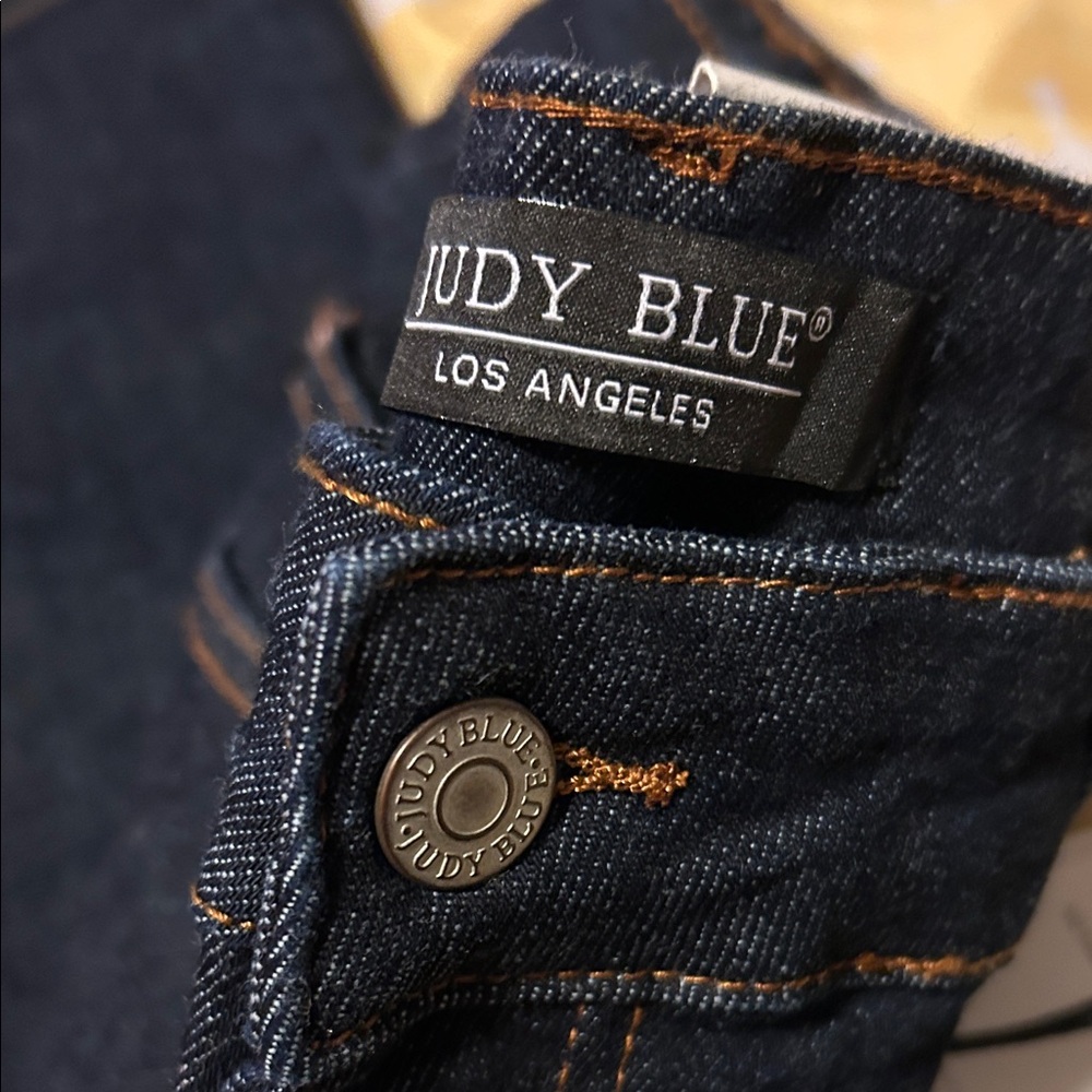 Judy Blue Dark Wash Wide Leg Blue Jeans Size 22W High Waist NWT - Picture 16 of 16